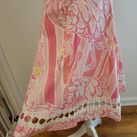 Lily Pulitzer flamingo skirt size 4 - Picture 2 of 7